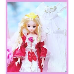 Takara Japan Jenny Original Licca Castle Doll Gold Princess Hair Little Factory